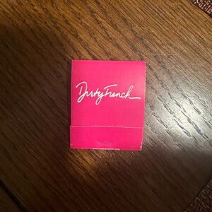 Dirty French matchbook